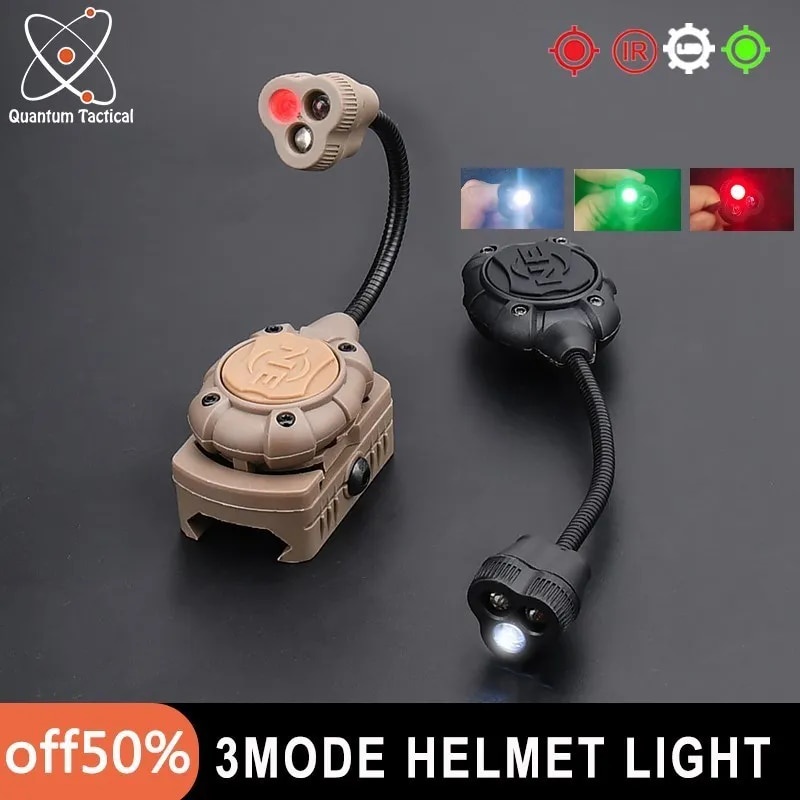 Jual lampu laser Airsoft Tactical Helmet Strobe Light Mpls 3 Mode LED