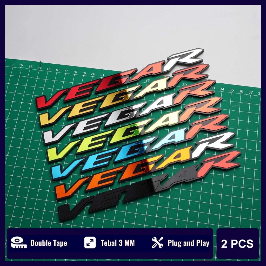 Jual EMBLEM VEGA R STIKER VEGA R EMBLEM MOTOR TIMBUL STIKER MOTOR 3D ...