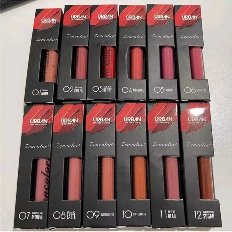 Jual HARGA TERMURAH !!! ZENCOLOR Urban Lip Cream Matte Moisturizer