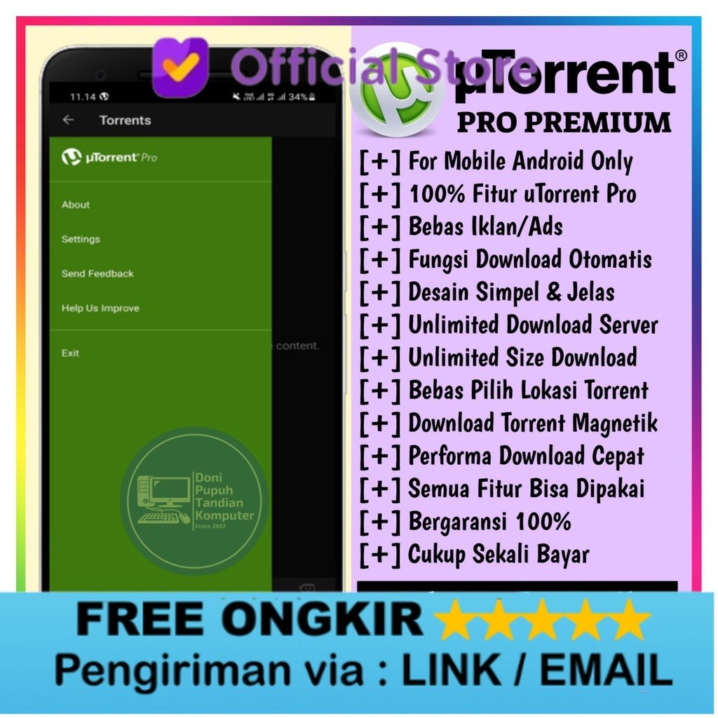 Jual uTorrent Pro Premium Android Lifetime Shopee Indonesia