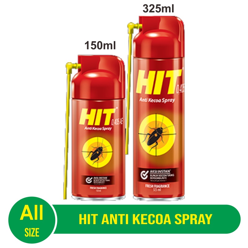 Jual HIT Anti Kecoa Spray 150ml / 325ml - Hit Spray | Shopee Indonesia
