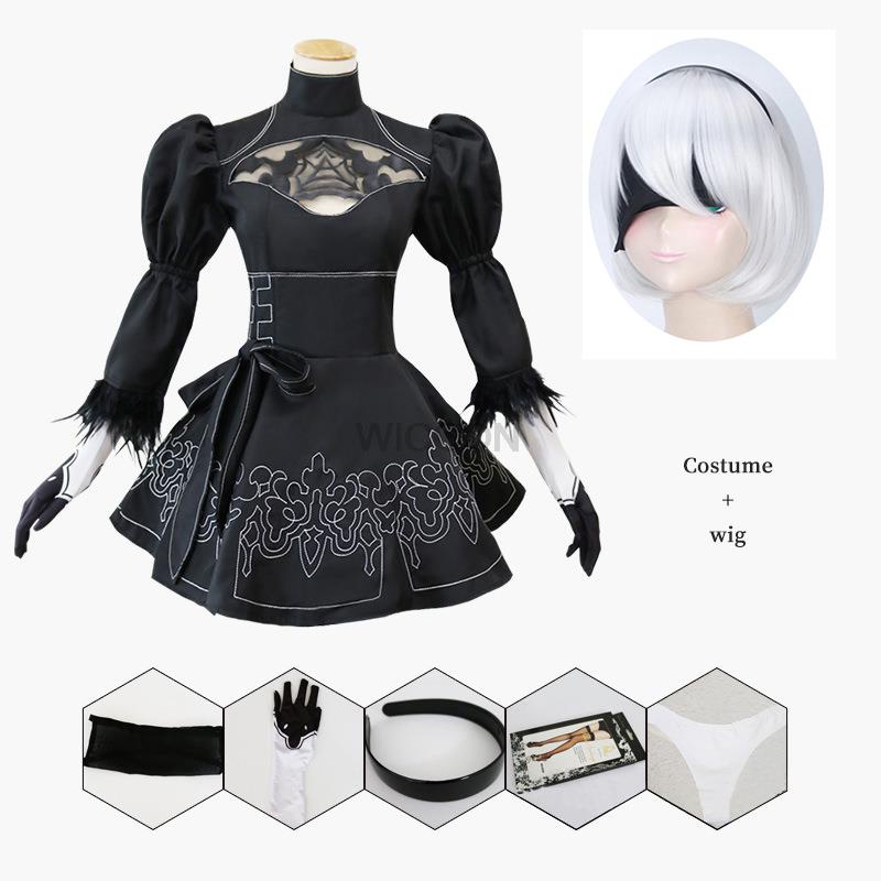 Jual Preorder Nier Automata Cosplay Costume Yorha 2b Wig Sexy Outfit Games Suit Role Play 0819