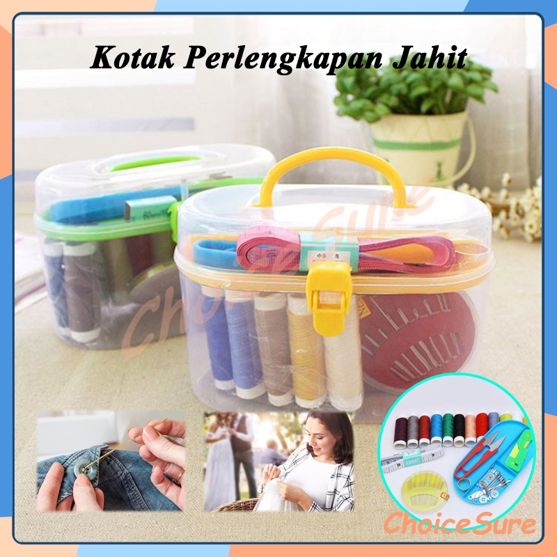 Jual Kotak Perlengkapan Jahit / Sewing Kit Box / Kotak Alat Jahit / Set
