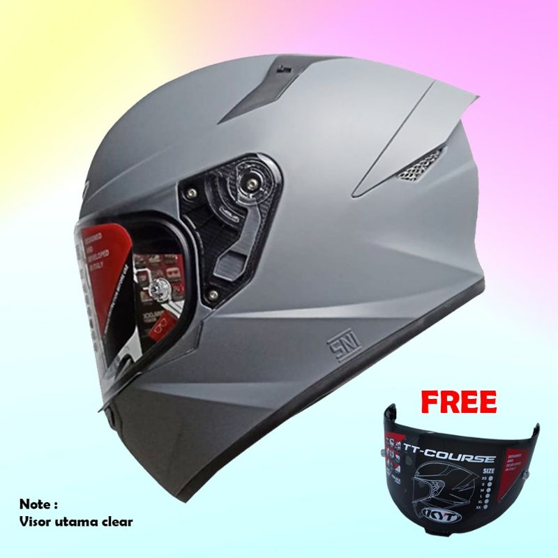 Jual HELM KYT TT COURSE MATT GORILLA PAKET GANTENG Shopee Indonesia