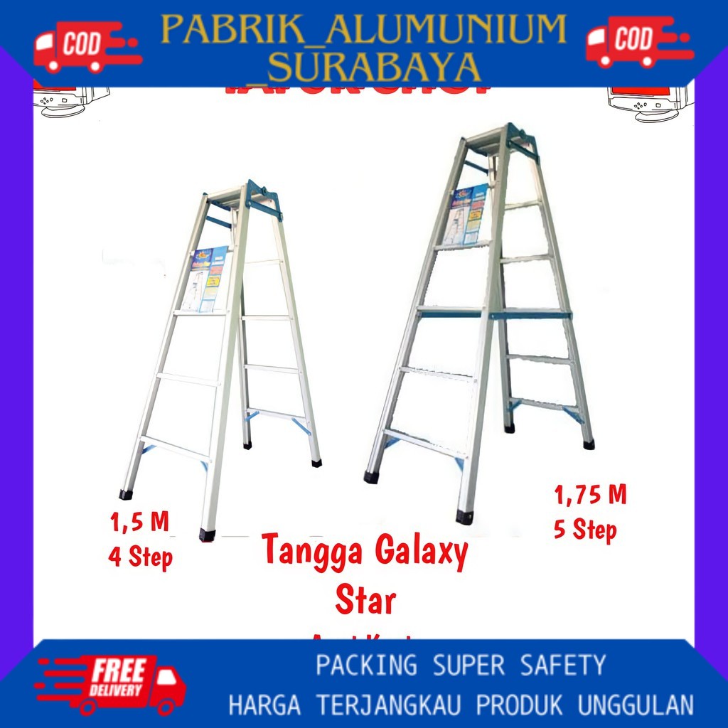 Jual Tangga Lipat / Tangga Lipat Galaxy Star / Tangga / Tangga Lipat