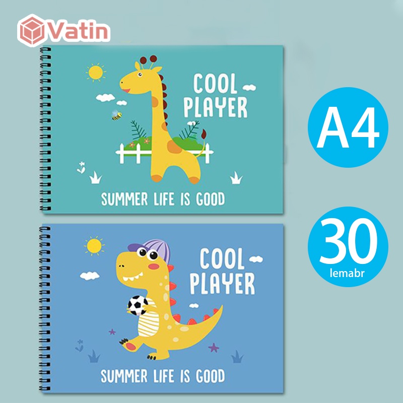 Jual Sketch book polos A4/Buku gambar anak/Buku gambar polos A4/Drawing ...