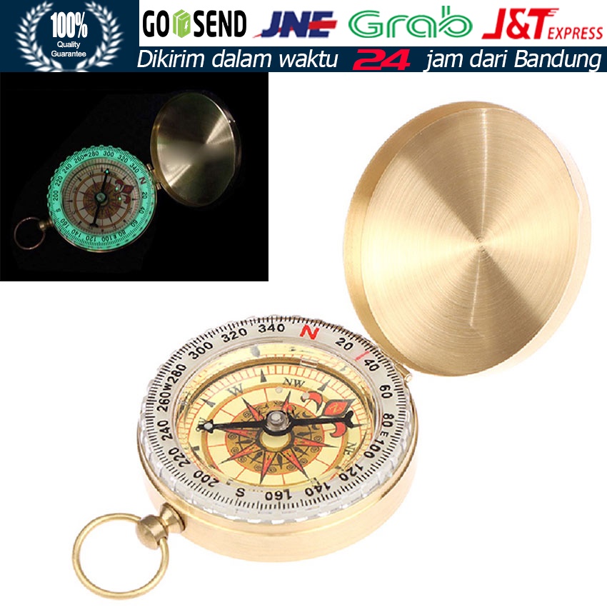 Jual Kompas Bercahaya / Vintage Pocket Portable Compass | Shopee Indonesia