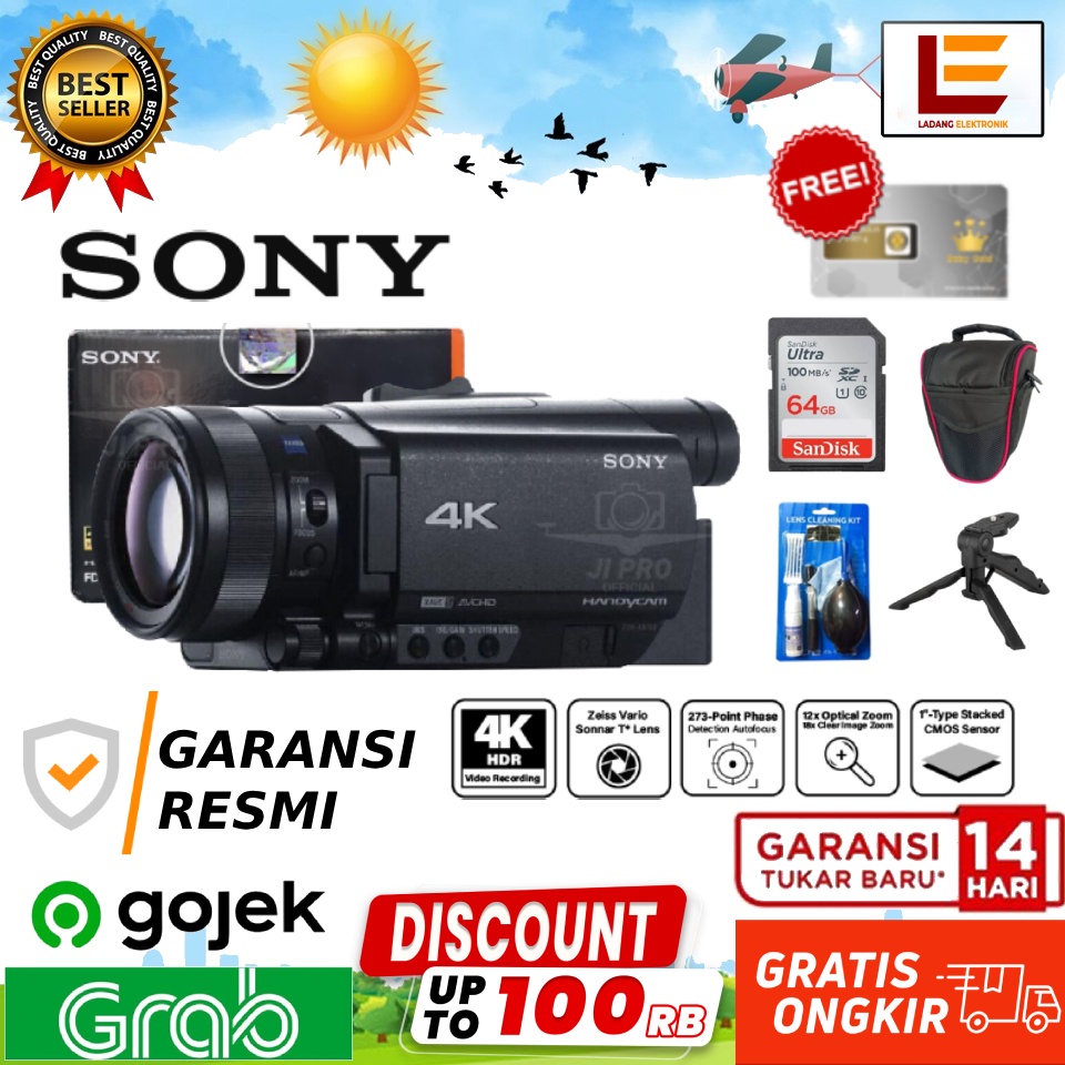 Jual Handycam Sony Fdr Ax K Camcorder Professional Ax Garansi Resmi Shopee Indonesia