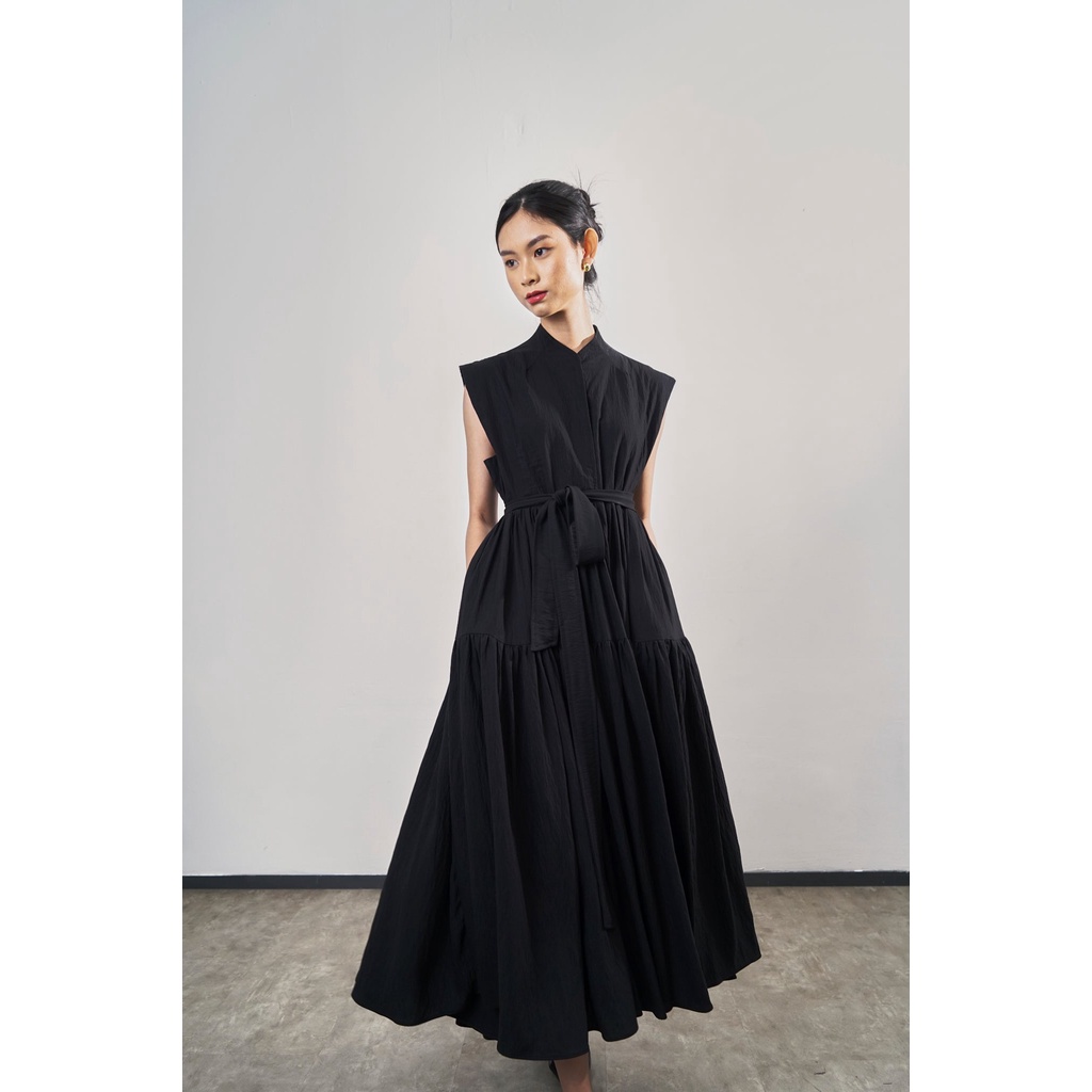Jual PAFON Zhu Dress - Black | Shopee Indonesia