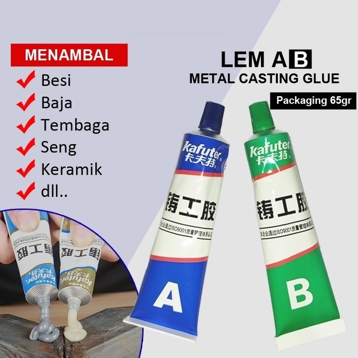 Jual Lem AB Epoxy Kuat Penambal Besi Steel Metal Radiator Anti Bocor ...
