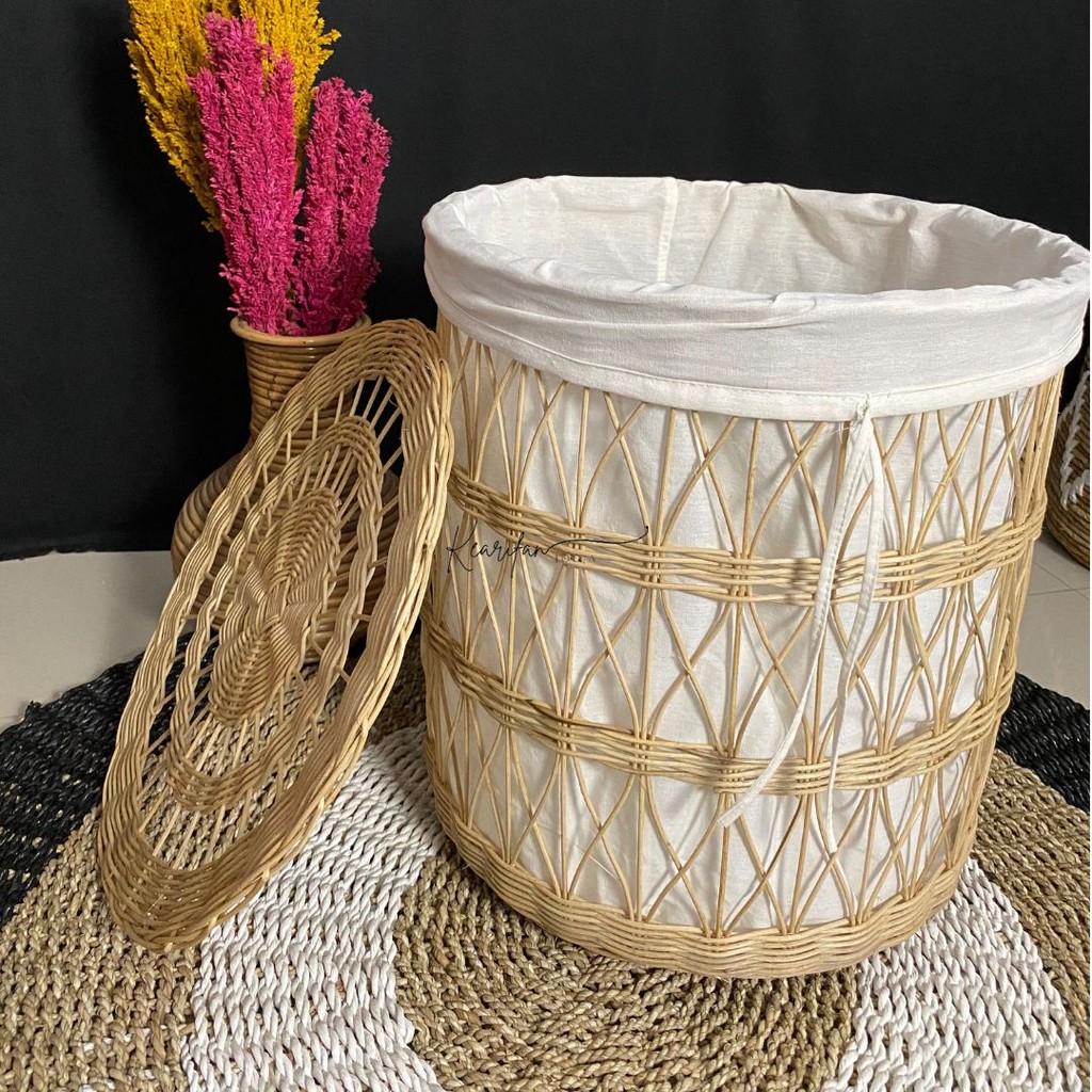 Jual Laundry Basket / Keranjang Laundry Rotan / Laundry Basket ...