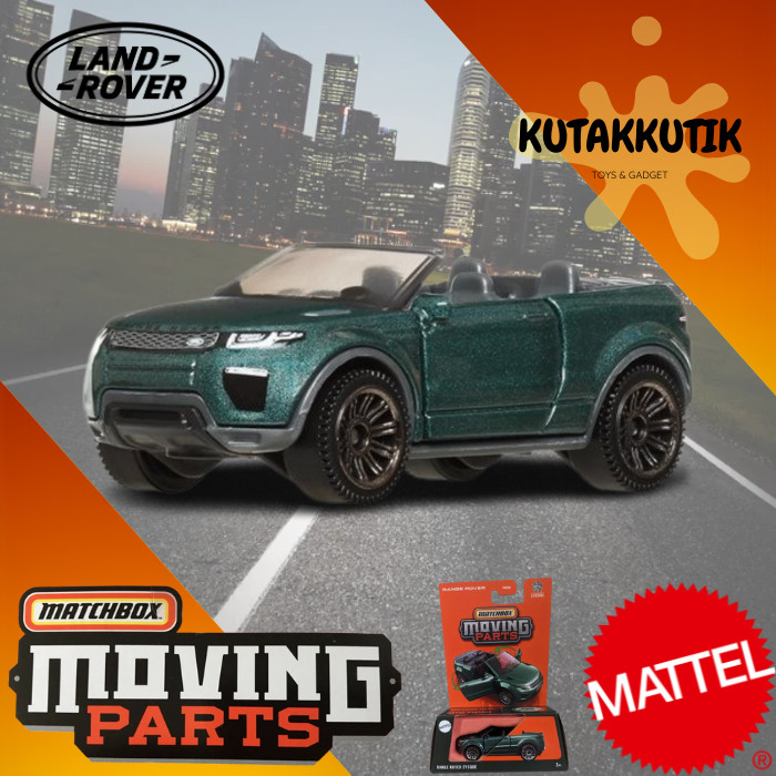 Jual Matchbox Moving Parts Mobil SUV Range Rover Evoque Hijau Metalik ...