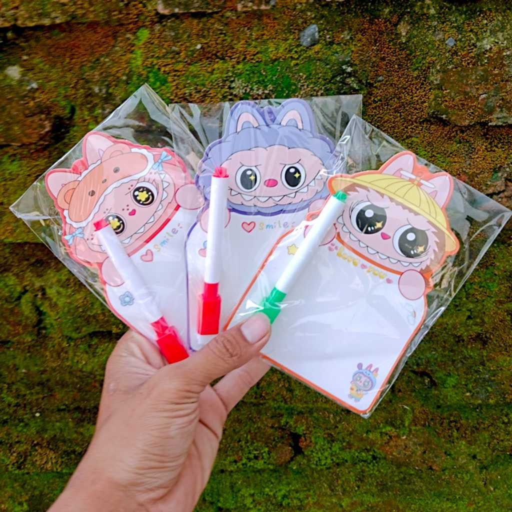 Jual SABAK SPIDOL LABUBU / PAPAN TULIS KERTAS ANAK PINTAR / MAINAN ...