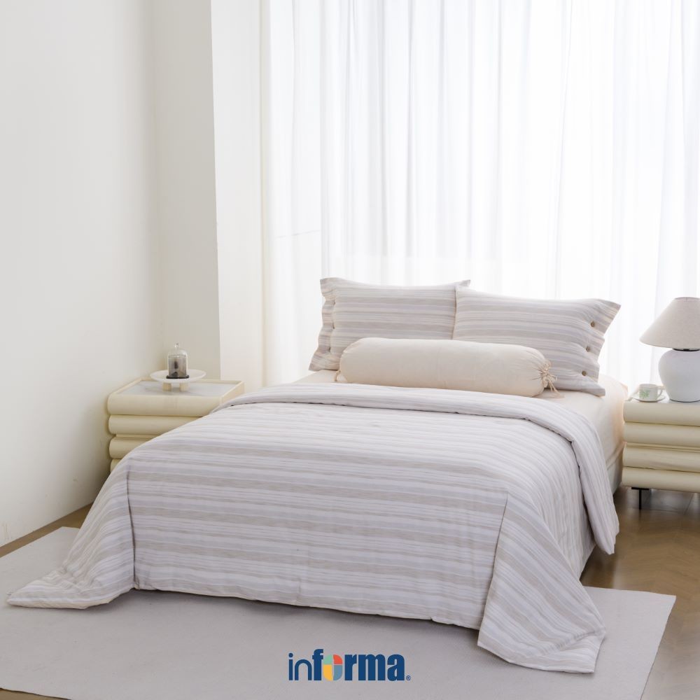 Jual Informa 160X200 cm Set 6 Pcs Seprai Queen Katun Yarn Dyed Aiko ...