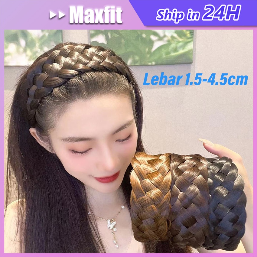 Jual Bando Kepang Rambut Alami Lebar 1.5-4.5Cm Bando Rambut Kepang ...
