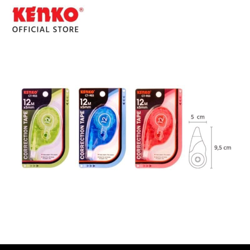 Jual Correction Tape Kenko CT903/12m ( 1pcs ) Shopee Indonesia