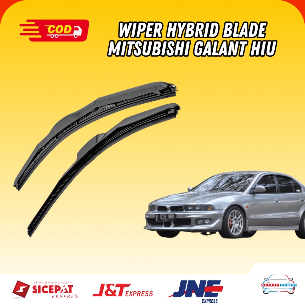 Jual Wiper Hybrid Blade Mitsubishi Galant Hiu Frameless 1 Set Kiri dan