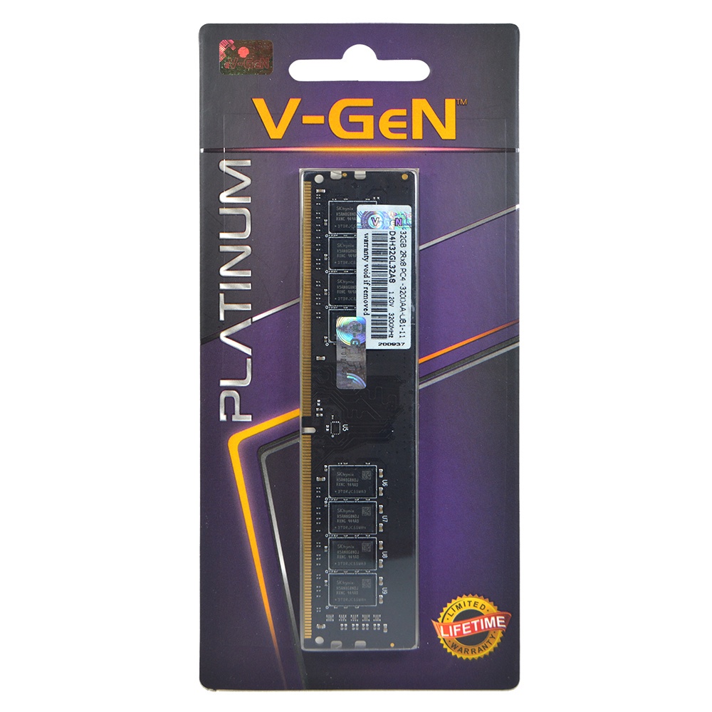Jual RAM DDR4 V-GeN Platinum 32GB PC25600/3200Mhz LongDimm | Shopee ...