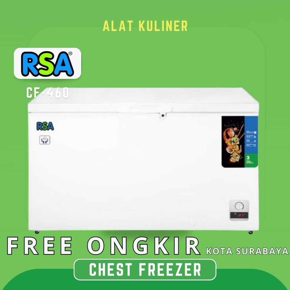 Jual Chest Freezer Rsa Cf-460 Chest Freezer 420 Liter Original | Shopee ...