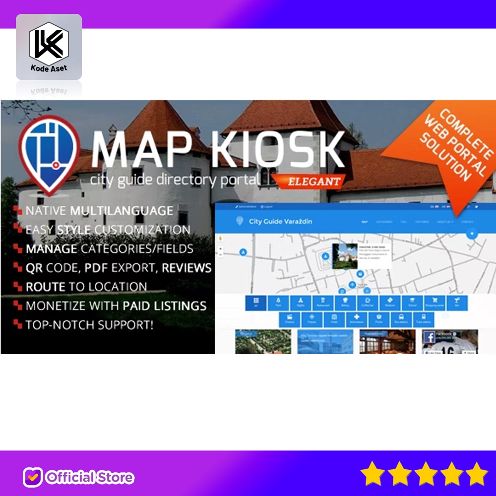 Jual SOURCE CODE APLIKASI CITY GUIDE DIRECTORY PORTAL BY KODEASET ...