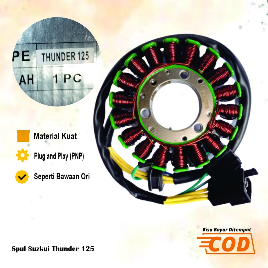 Jual Spul Spull Suzuki Thunder Cc Stator Assy Pulser Sepul Motor Lokal Shopee Indonesia