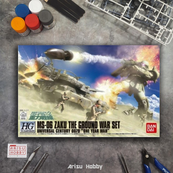 Bandai Hobby ms-06 Zaku The Ground War Set 1/144 – UC Hard Graph