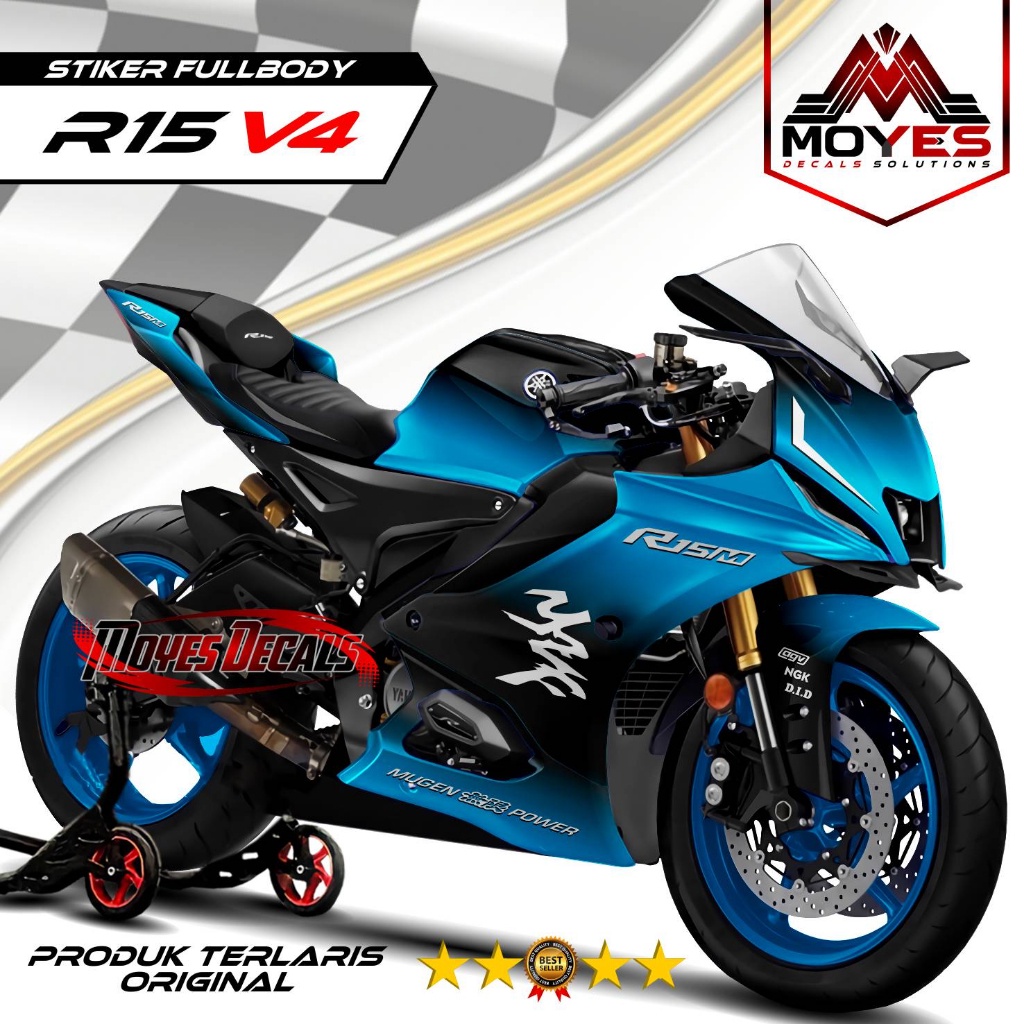 Jual TERBARU Decal Yamaha R15 V4 Fullbody Motif Racing Stiker Sticker ...