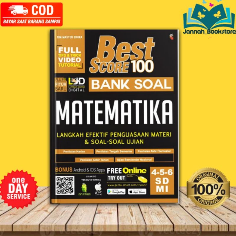 Jual Buku Best Score 100 Bak Soal Matematika Sd Mi Kelas 4 5 6 Shopee