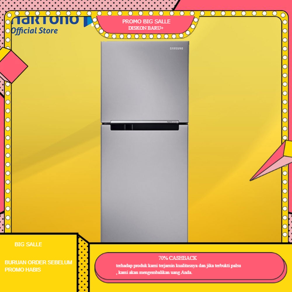 Jual Samsung Kulkas 2 Pintu Kecil Refrigerator RT22FARBDSA | Shopee