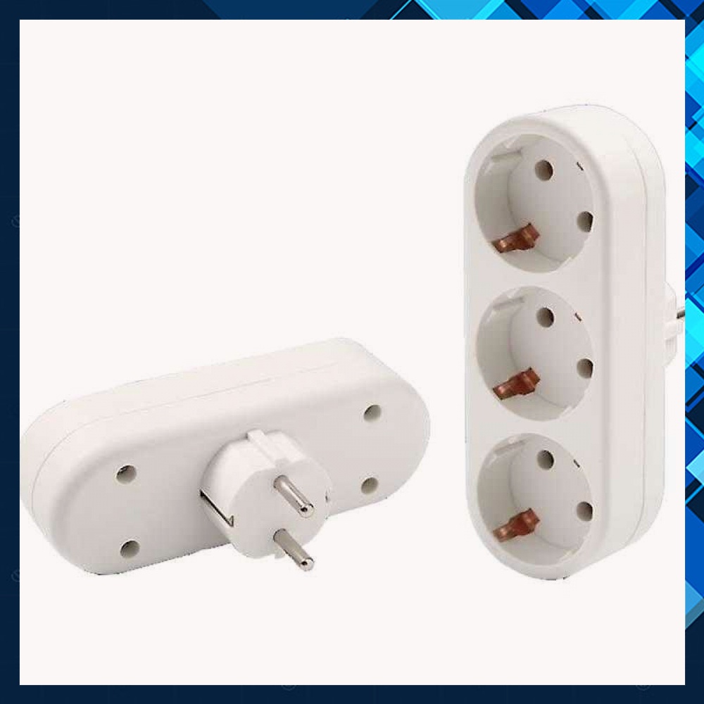 Jual Steker Listrik 3 Lubang Grounding Socket Extension 3500W 16A 250V ...