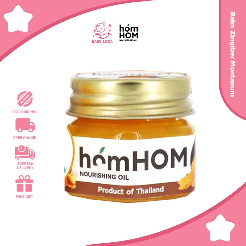 Jual homHOM Nourishing Balm Oil | Balsem Kunyit dan Jahe - Mengurangi ...