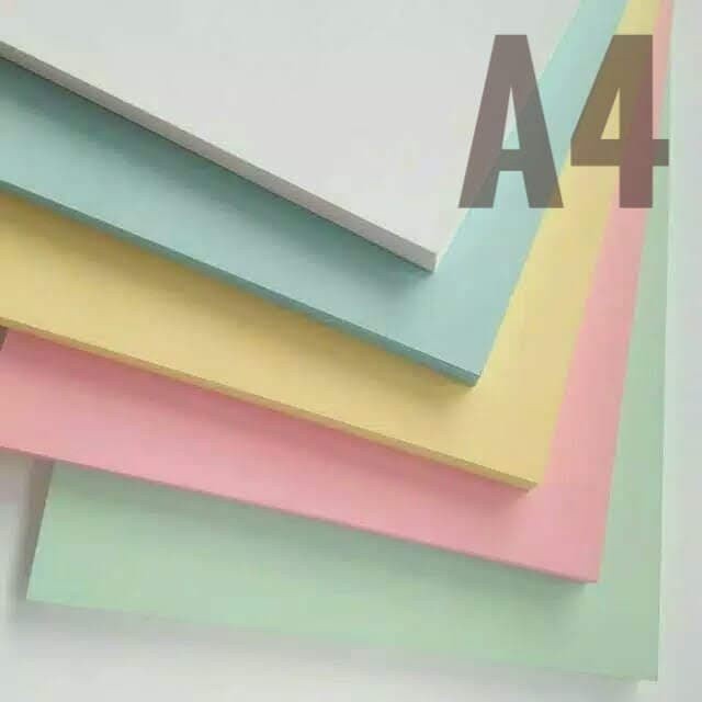 Jual Kertas / Karton BC (brief card) / Manila Putih dan Warna A4 160 ...