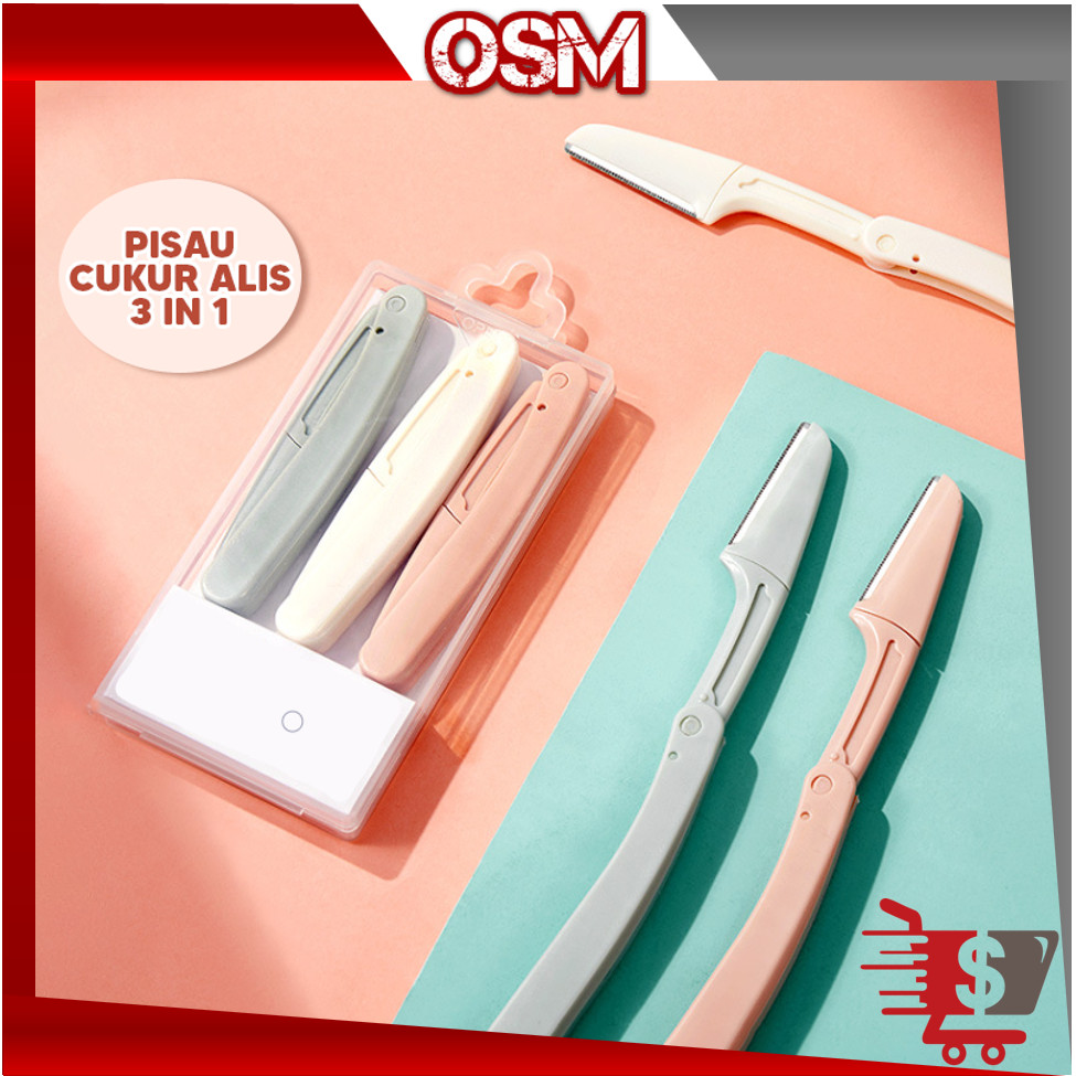Jual Online Shopping Mall - 6526 Pisau Cukur Alis 3 in 1 / Eyebrow ...