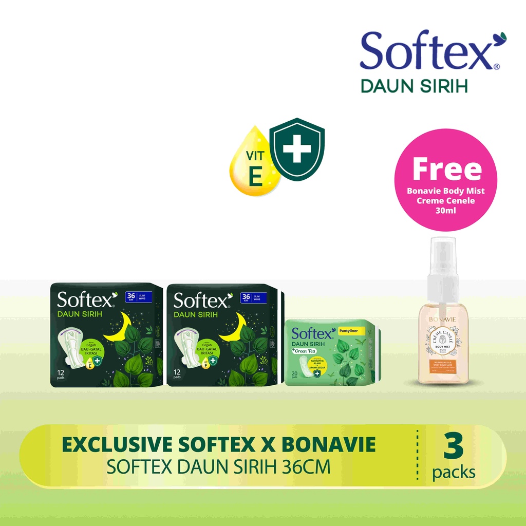Jual Exclusive Package Bonavie x Softex Daun Sirih 36cm | Shopee Indonesia