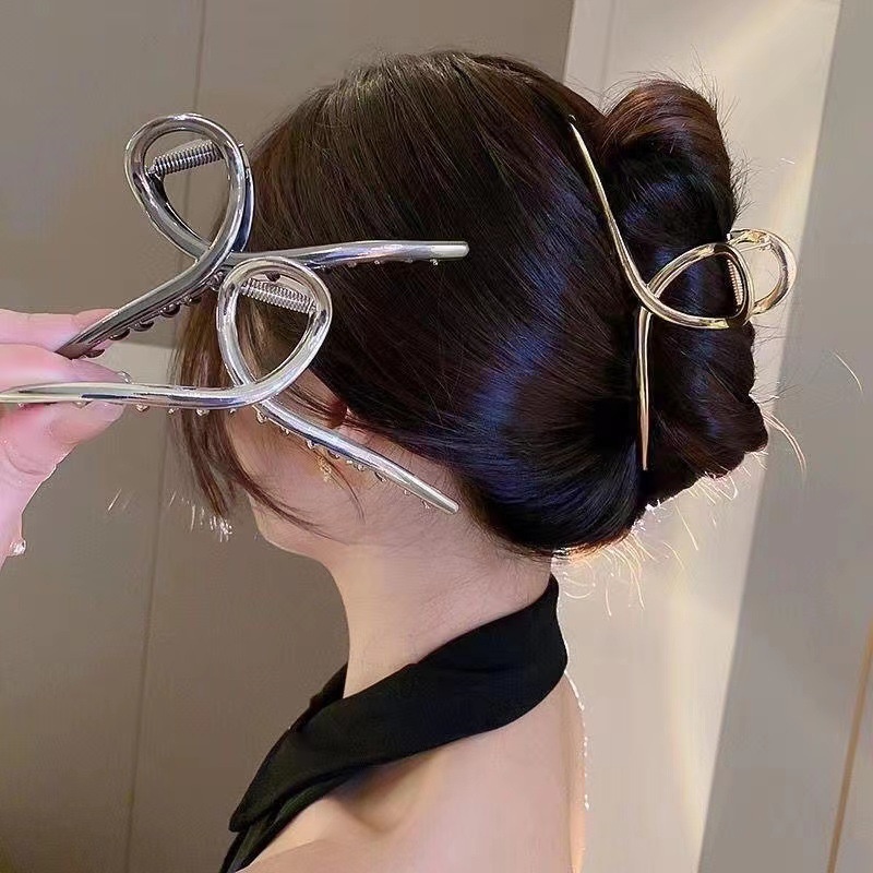 Jual Jepit Rambut Korea Besi 13cm Bentuk Simpul Jepitan Rambut SUPER ...