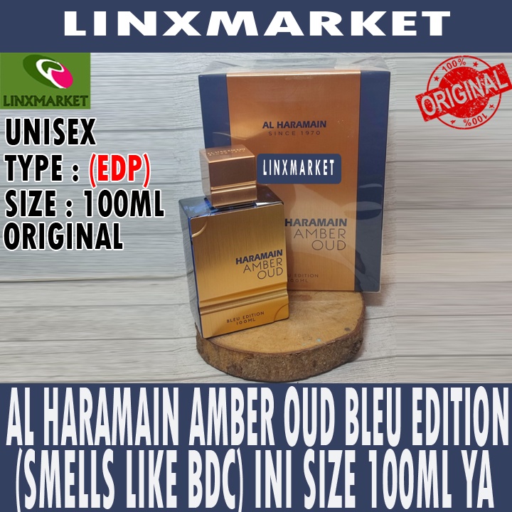 Jual AL HARAMAIN AMBER OUD BLEU EDITION EDP UNISEX 100ML (SMELLS LIKE
