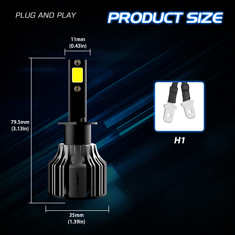 Jual Novsight Pcs N Led Lampu Depan Untuk Mobil H H Led Bulb V W Lm K Lampu