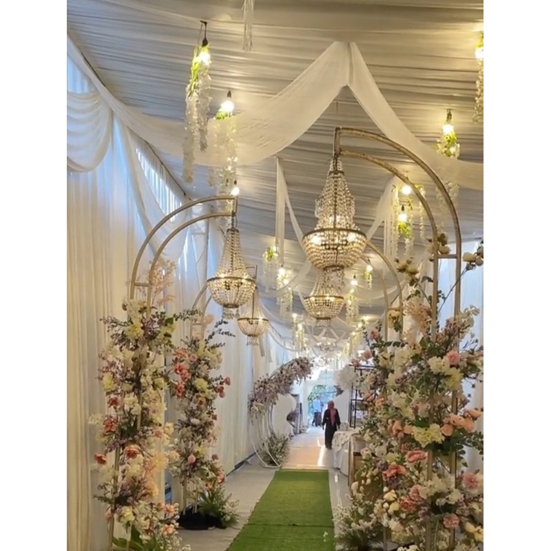 Jual DEKORASI ELEGANT/DEKORASI SERBAGUNA TIANG PENYANGGA LAMPU 2LEYER