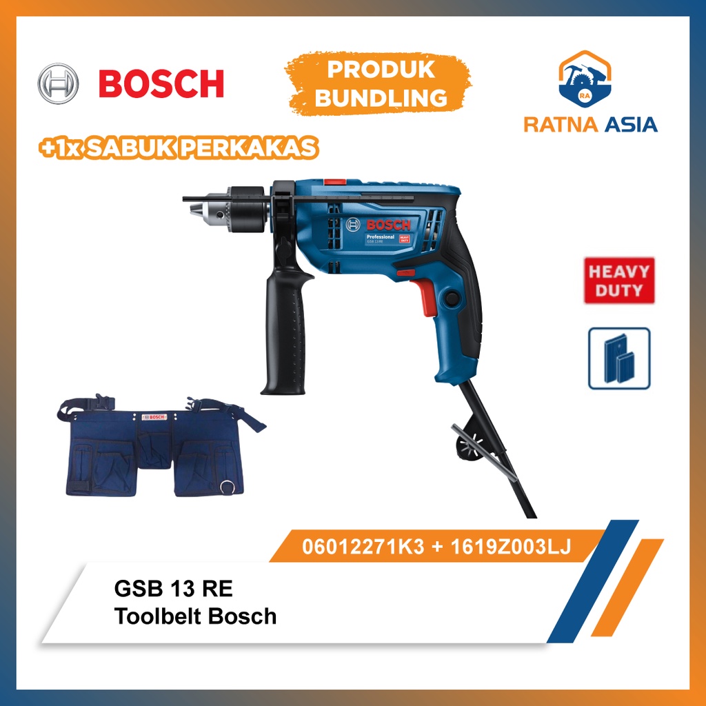 Jual Bosch Gsb Re Mesin Bor Tembok Kayu Besi Mm Acc Sabuk Perkakas Shopee Indonesia