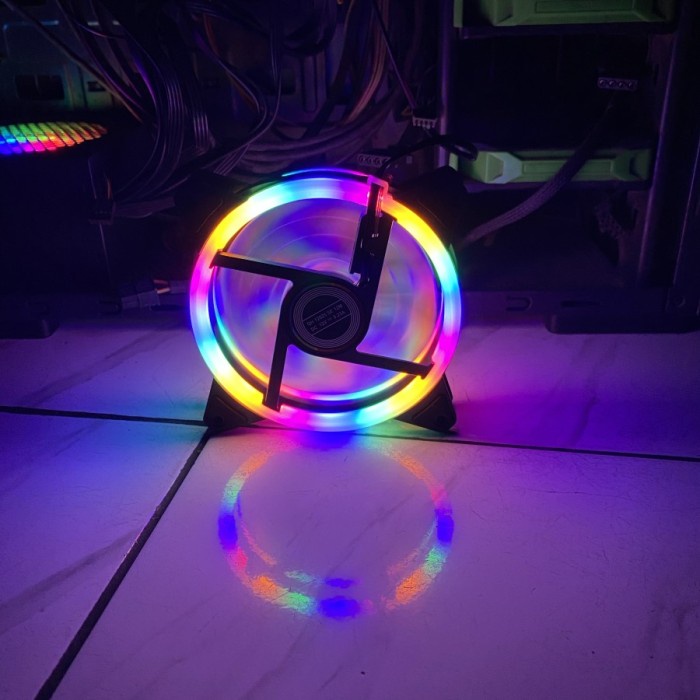 Jual Fan casing 12cm RGB Double Ring MOTOSPEED KIPAS CPU RGB | Shopee ...