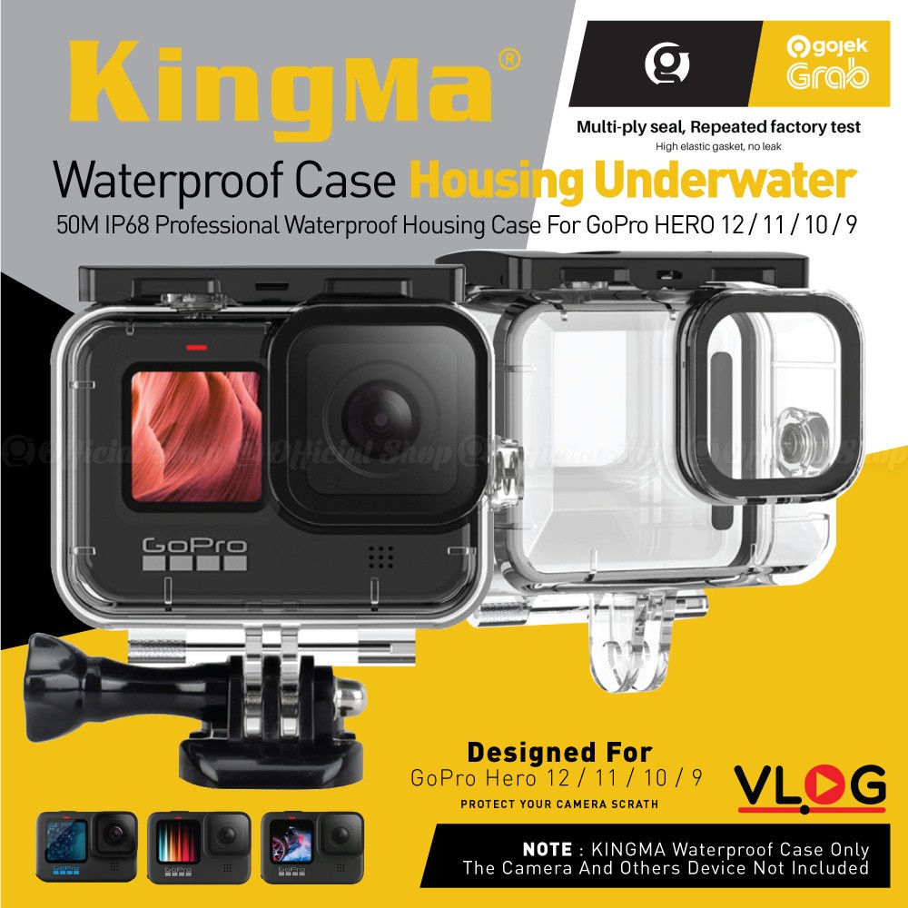 Jual KingMa Waterproof Case 50M Underwater Housing for Gopro Hero 13 ...