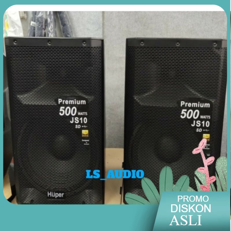 Jual Speaker Aktif Huper Premium Js 10 500 Watt 15 Inch Oroginal