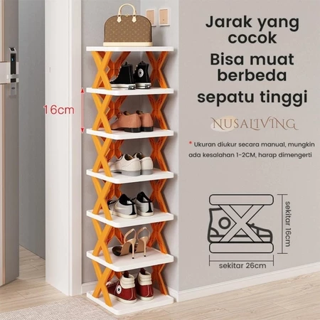 Rak sepatu X 