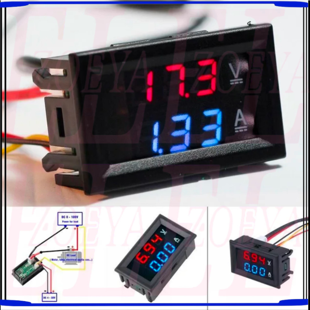 Jual VOLTMETER MINI DIGITAL DC 4.5 - 30 V RED | Shopee Indonesia