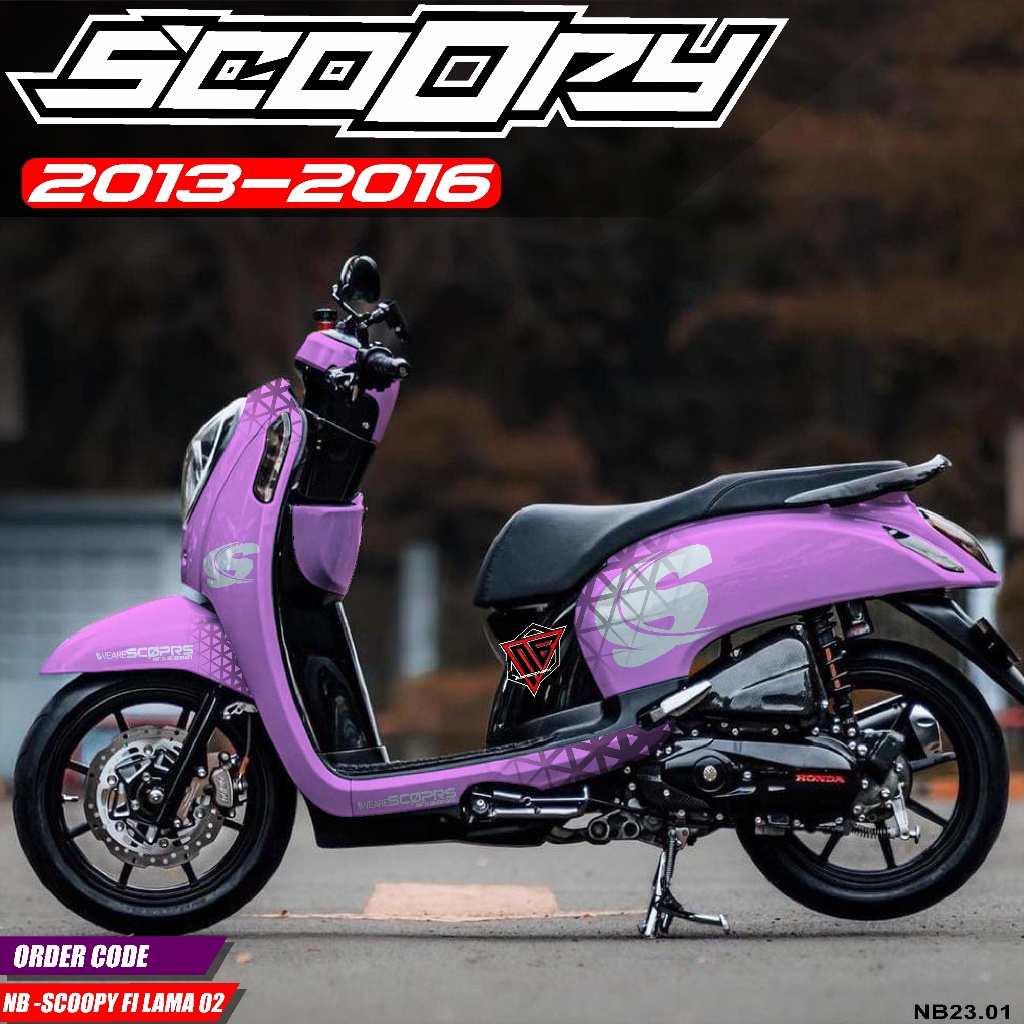 Jual (COD) Decal Stiker Scoopy Fi 2013-2015 Fullbody Scoopy Fi 2013 ...