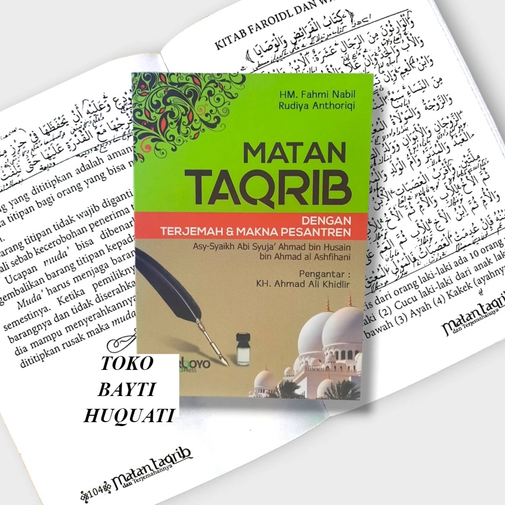 Jual Buku Terjemah Matan Taqrib Fathul Qorib Lengkap Disertai Terjemah ...