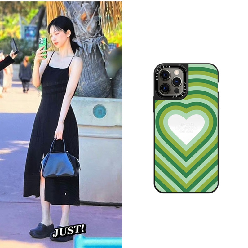 Jual Casetify aespa KARINA Green Love Mirror Soft Silicone Case Cover ...