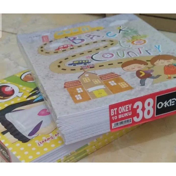 Jual BUKU TULIS OKEY 38 LEMBAR 1 PAK ISI 10 BUKU | Shopee Indonesia