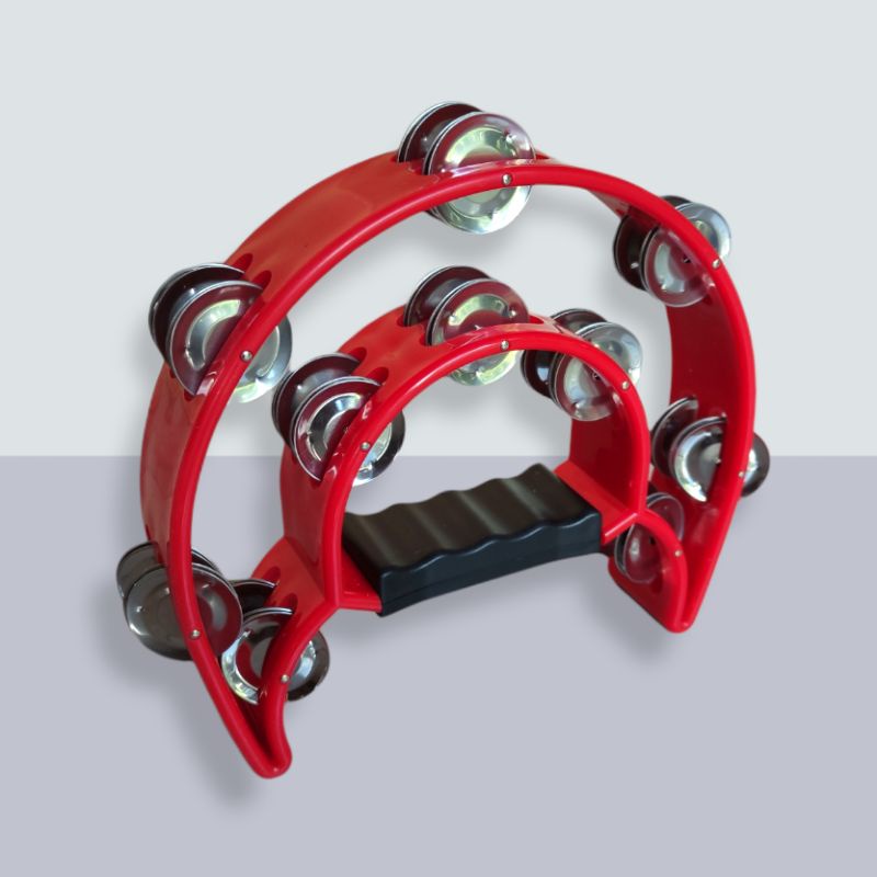Jual Alat Musik Tamborin Tambourine Double Ring Kecrekan Tambourine ...