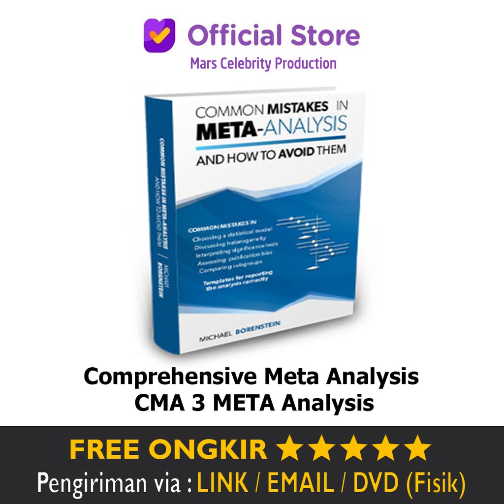 Jual Software Comprehensive Meta Analysis Cma 3 Meta Analysis Full Version Terbaru Pro Shopee